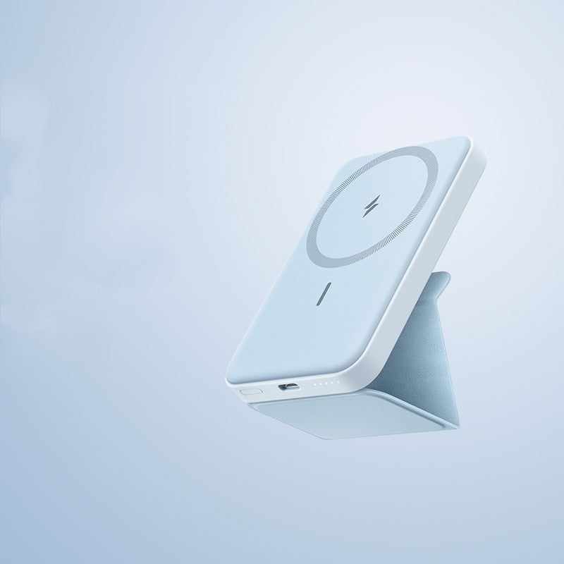 Magnetic Wireless Portable With Stand Power Bank 5000mAh Mobile Power Bank
